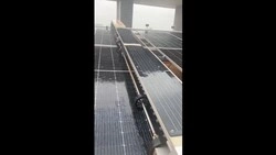 Semi-Automatic Solar Panel Cleaning Robot