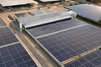 Semi-Automatic Solar Panel Cleaning Robot